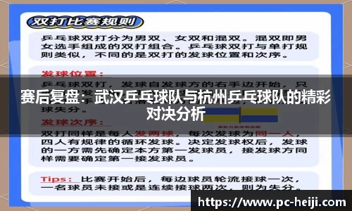 赛后复盘：武汉乒乓球队与杭州乒乓球队的精彩对决分析